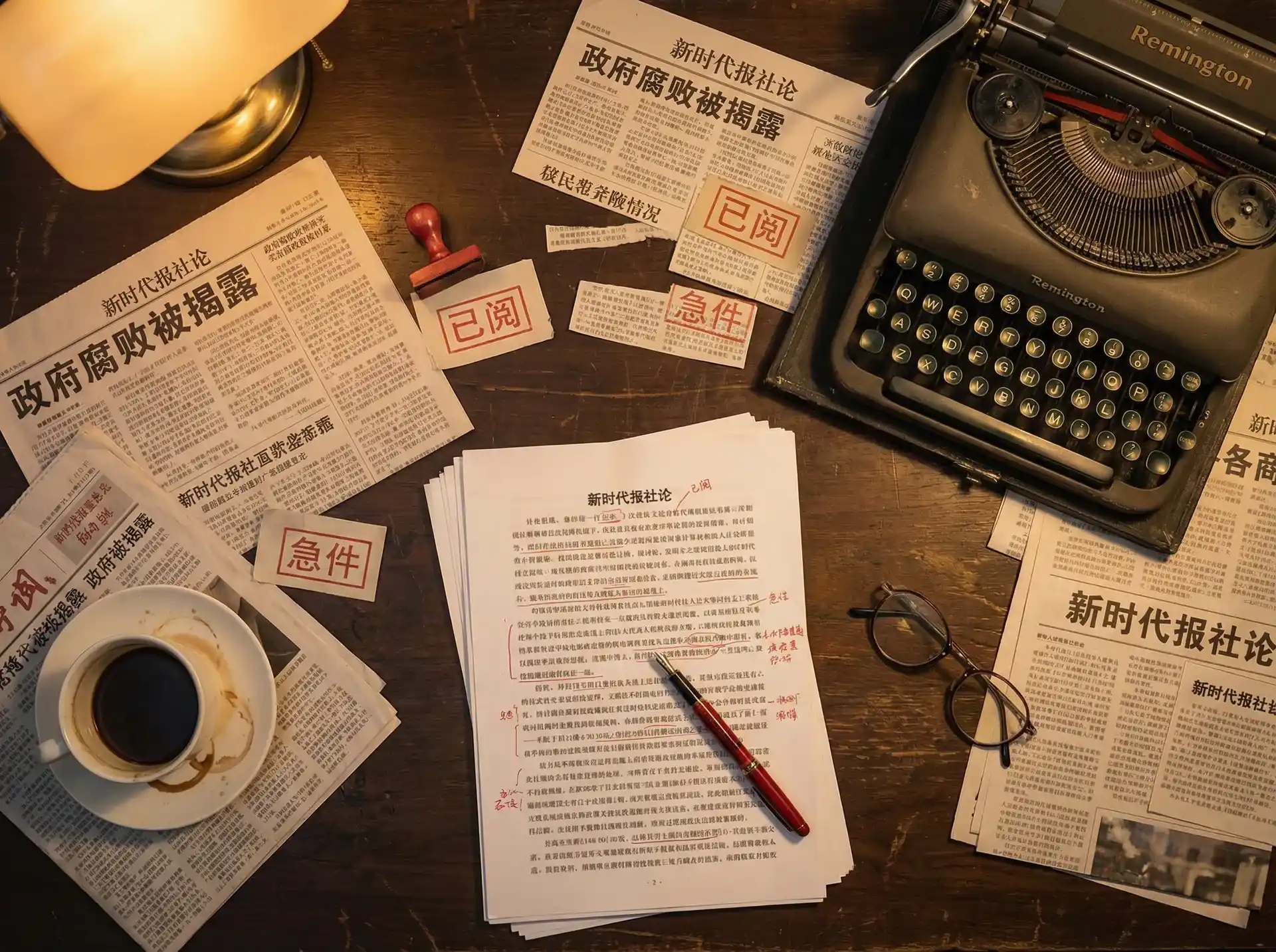 黑料不打样 - 报社编辑部工作场景